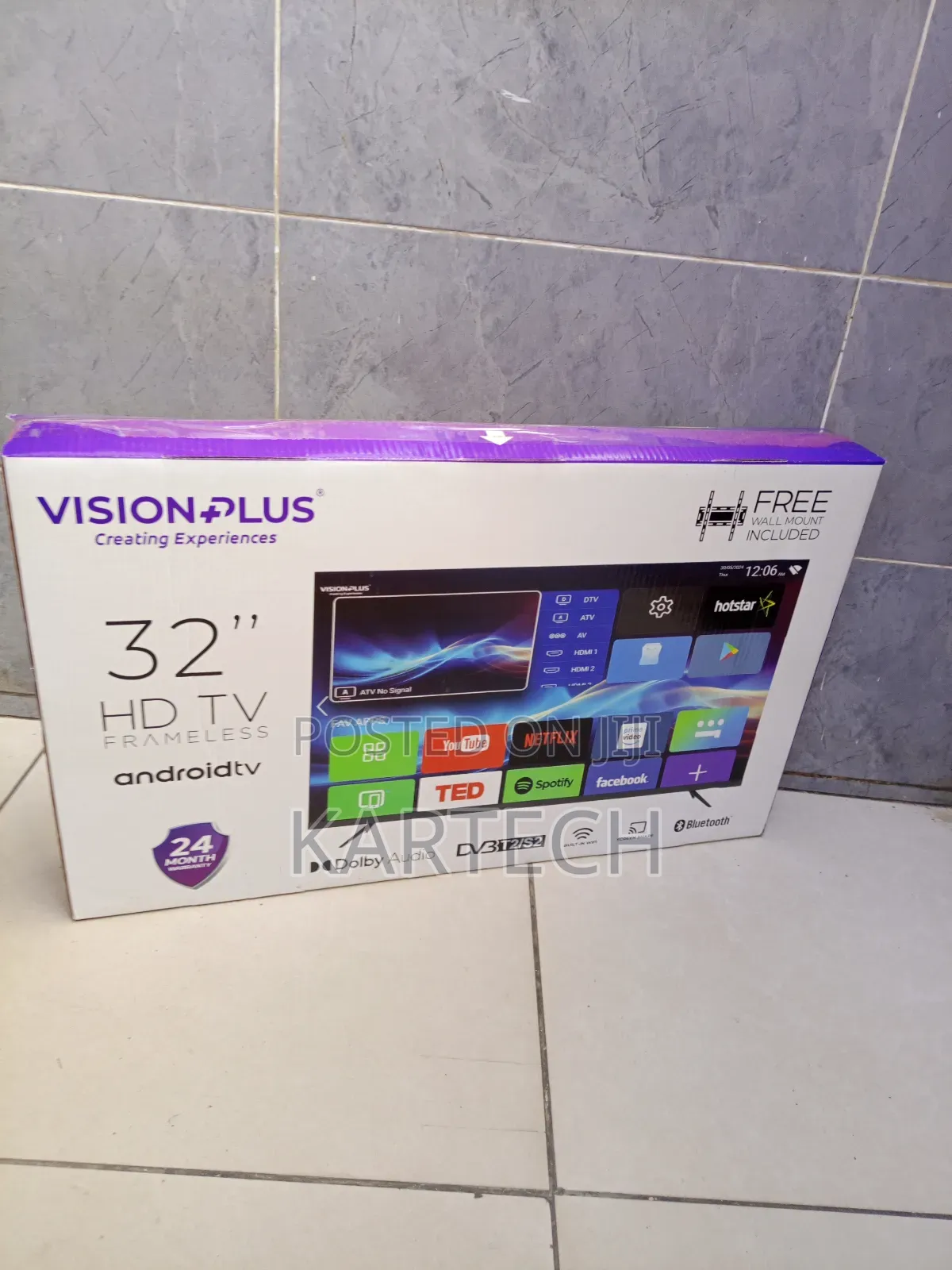 Vision 32inch Vp8832 Smart Frameless Android Tv
