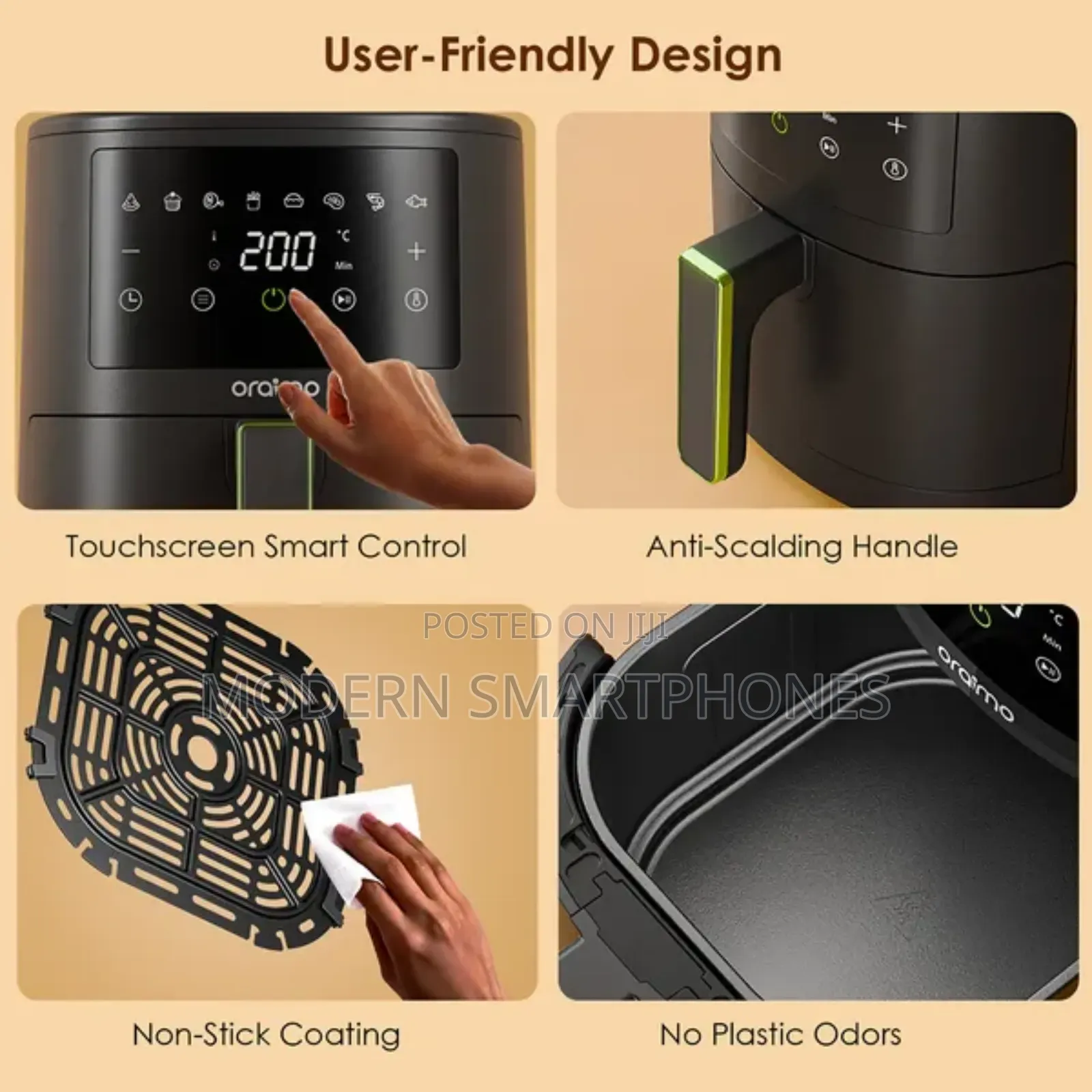 Oraimo Smartairfryer 2 3.5l 1500w Touch Control Air Fryer