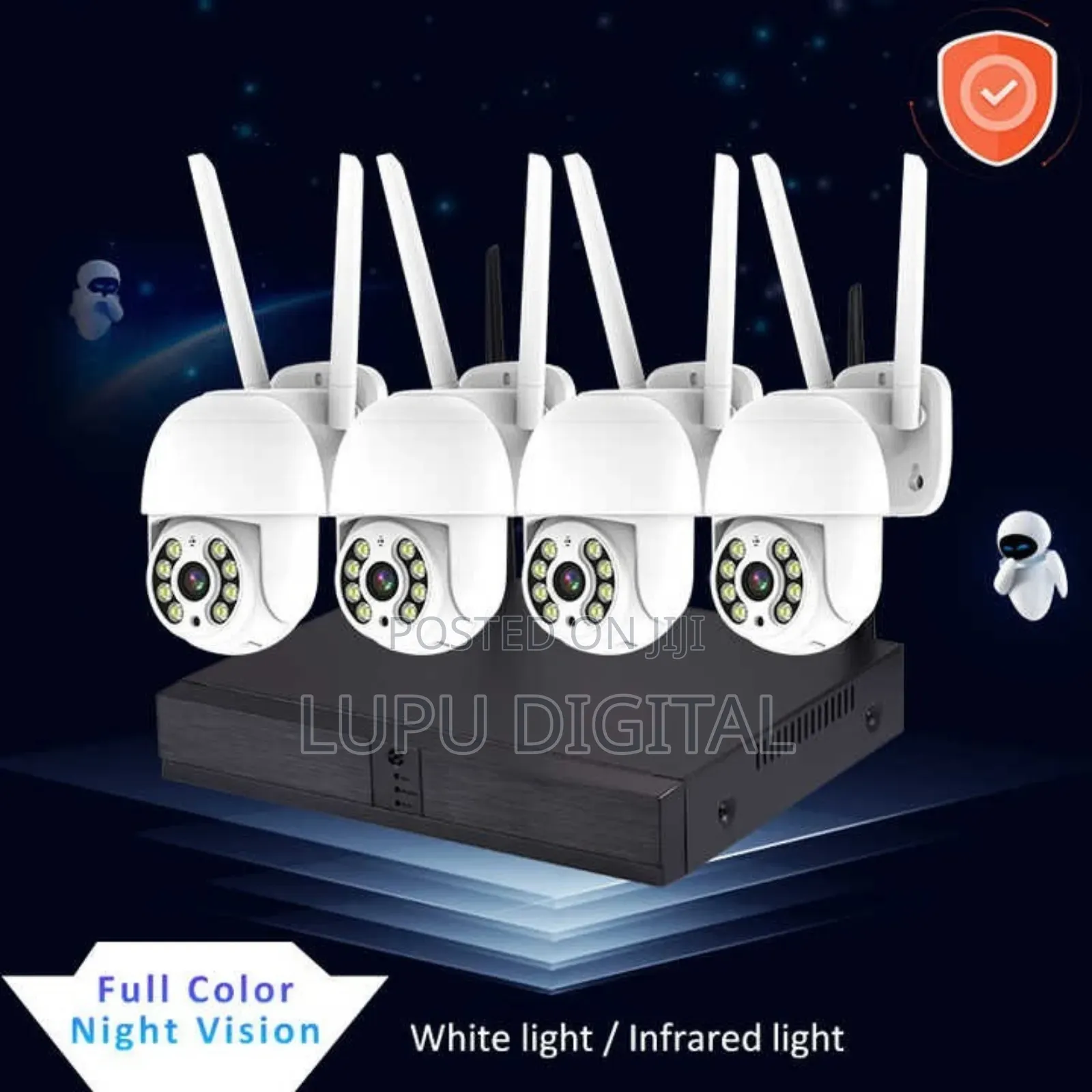 Wireless NVR Kit 5ghz Wifi Support Full Hd Rotating Cameras