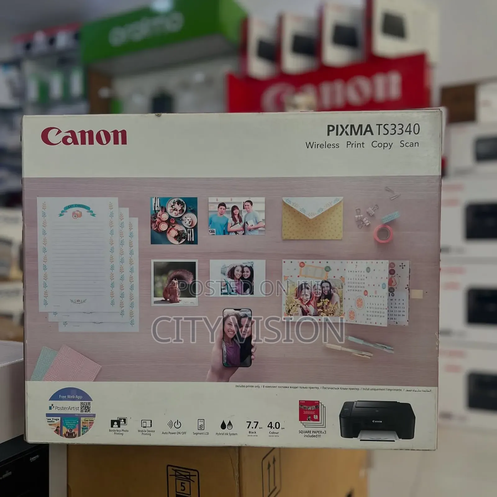 Canon Pixma Ts3340 Wi-Fi, Print, Copy, Scan, Cloud Printer