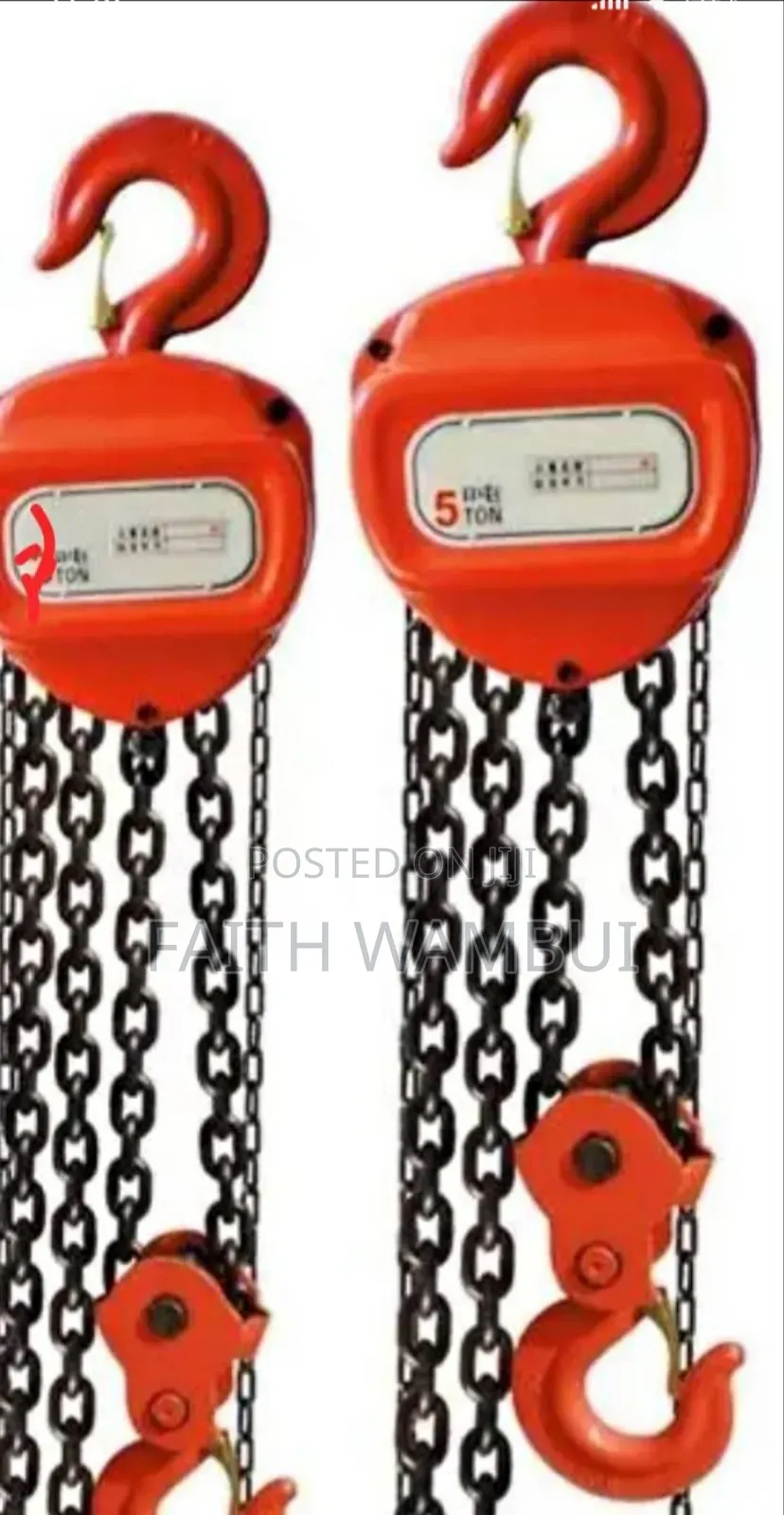 5 Tons Heavy Duty Chain Bloke/Chain Bloke 5 Tons