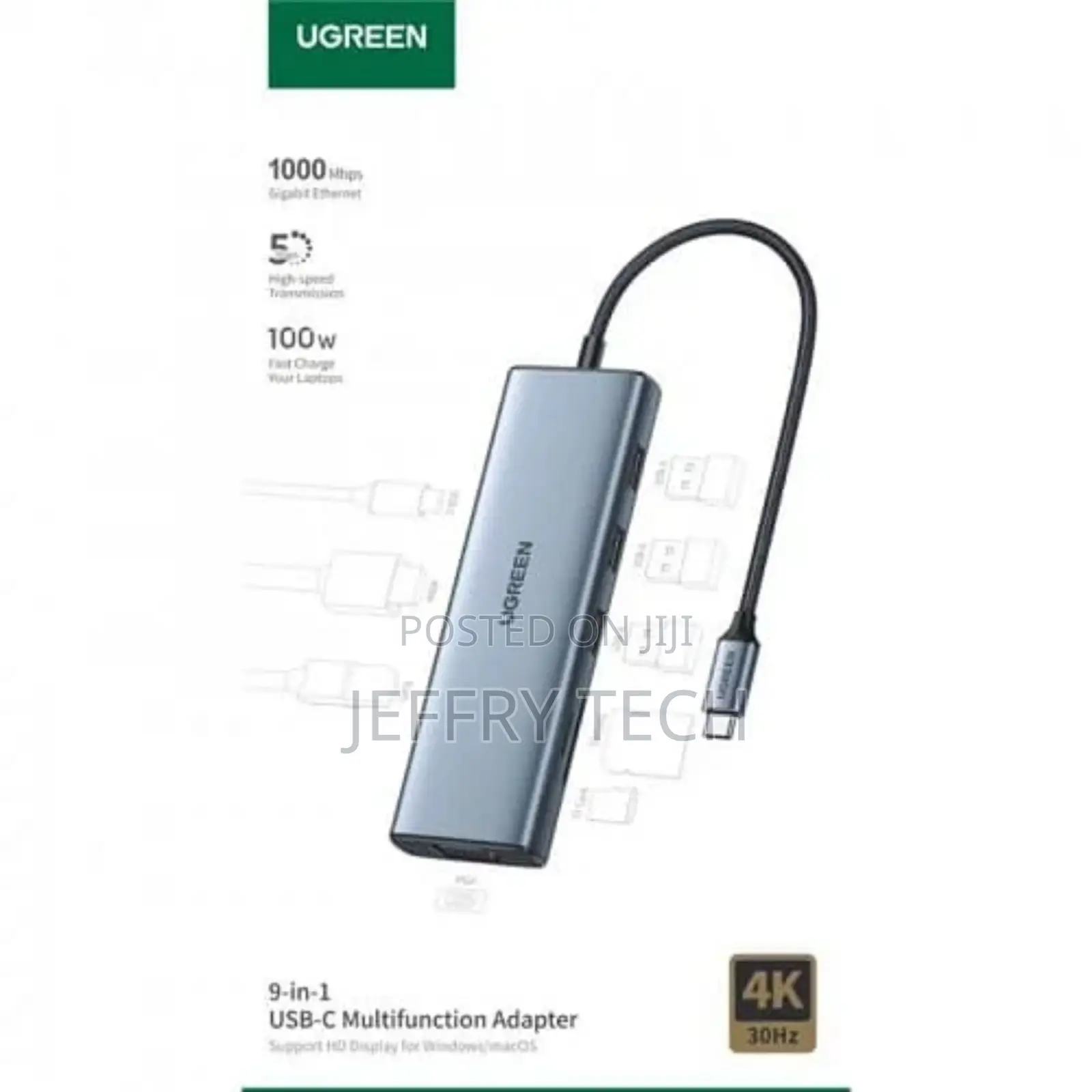 Ugreen 15600 9-in-1 Usb C Multifunctional Docking Station