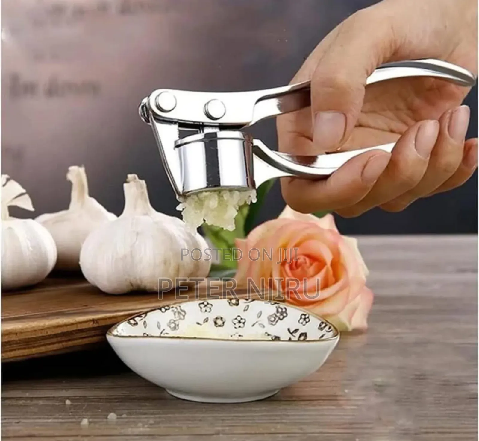 Manual Garlic Crusher Available