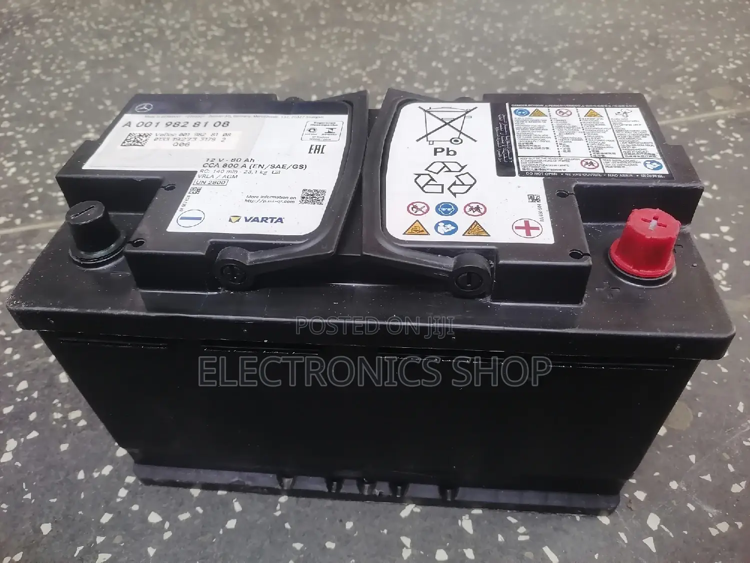 Varta Din80 12v/80ah Sealed Maitainance Free Car Battery