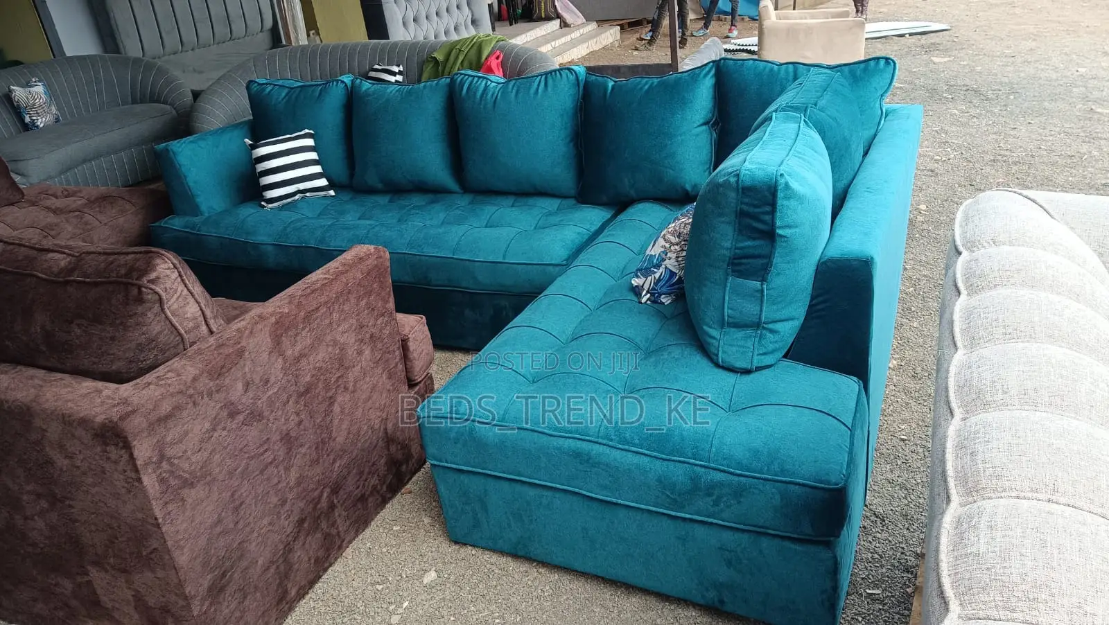 6 Seater Sturdy Chester Sofa