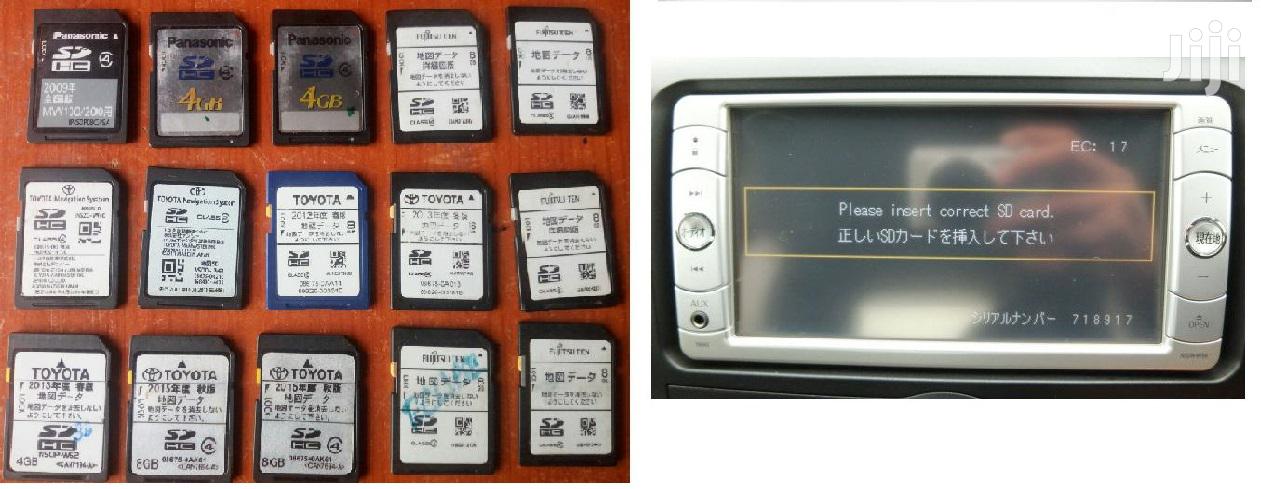Japanesse Original SD Cards: For Toyota Radios