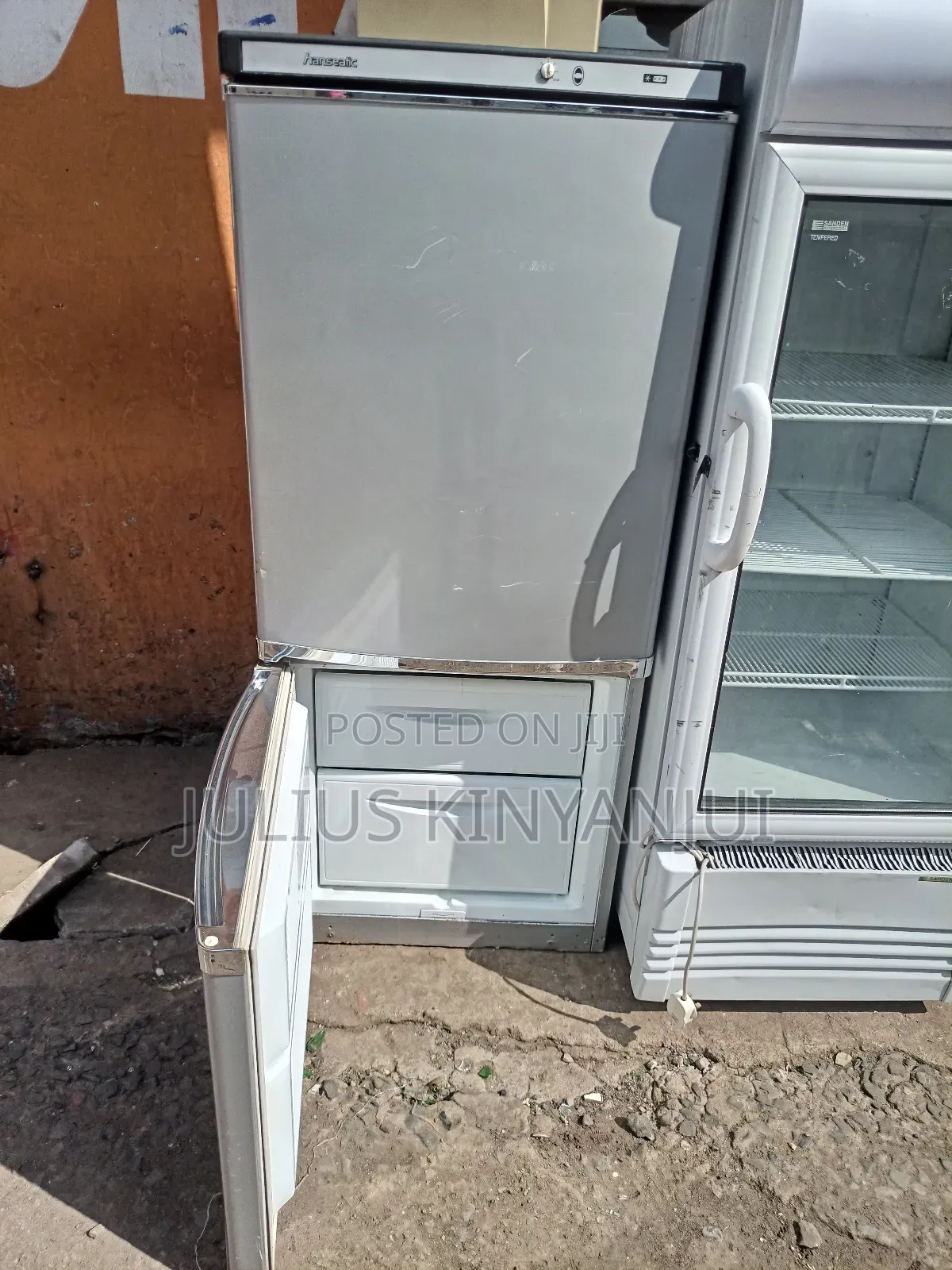 Double Door Bottom Freezer Kitchen Fridge
