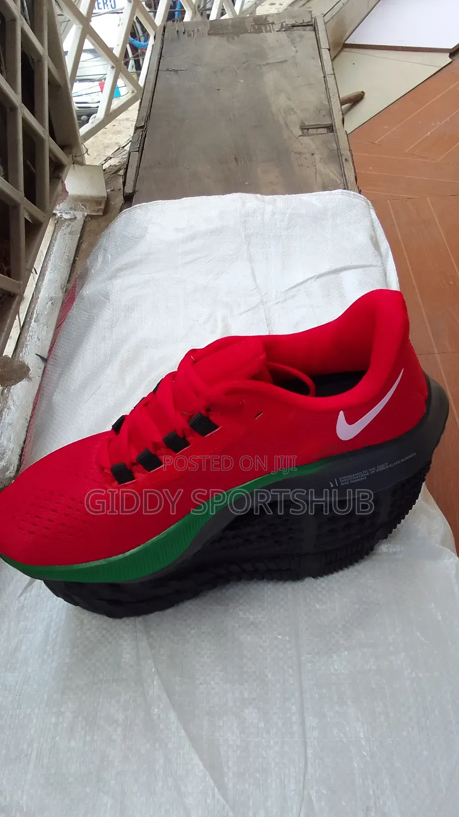 Kenya Flag Colour Themed Running Shoes.