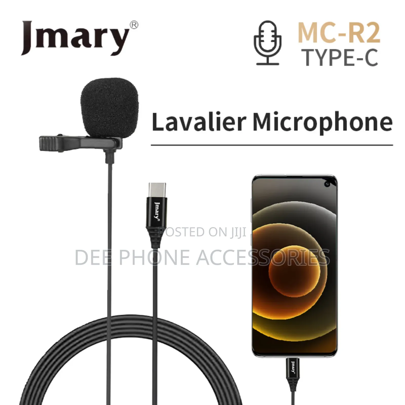 Jmary Mc R2 Laverier Type C Wired Microphones