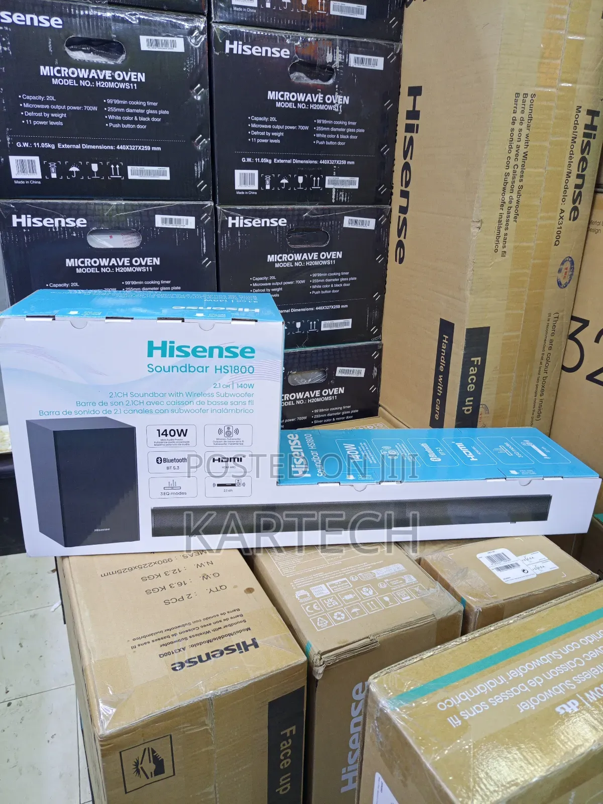 Hisense Hs1800 2.1ch 140w Soundbar Sound System Bluetooth