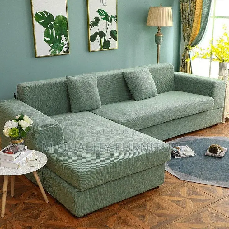 Green 7 Seater Corner Sofa