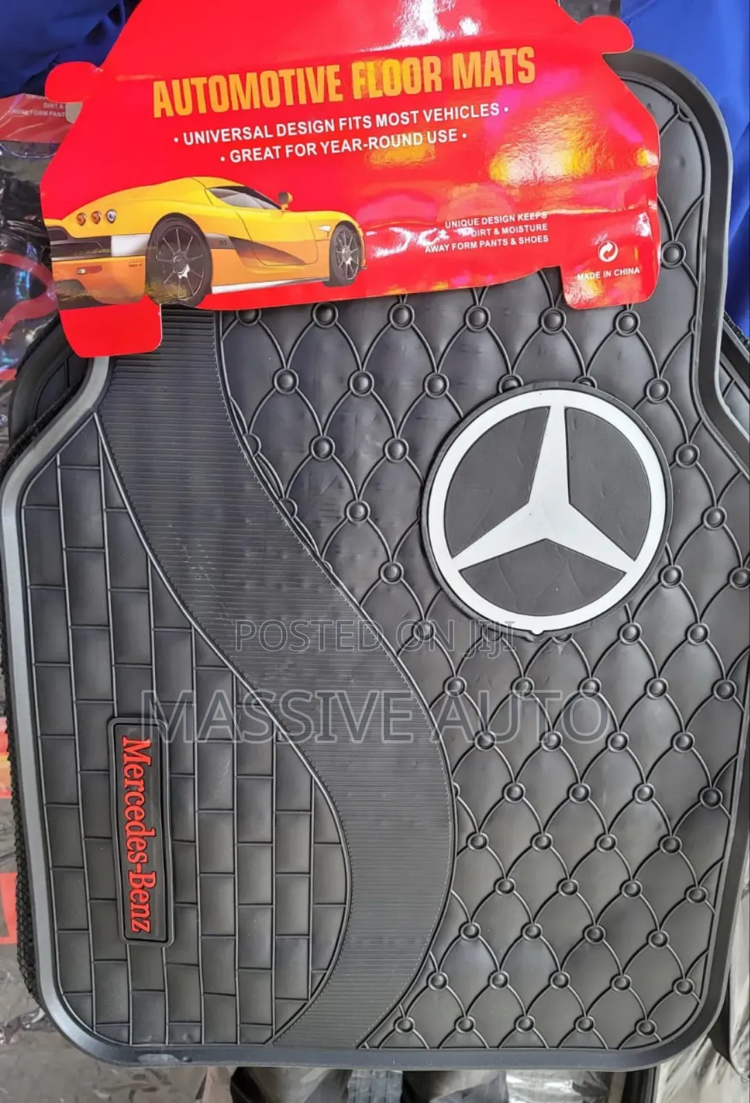 White Logo Maceedes Car Mats / Car Floor Mats