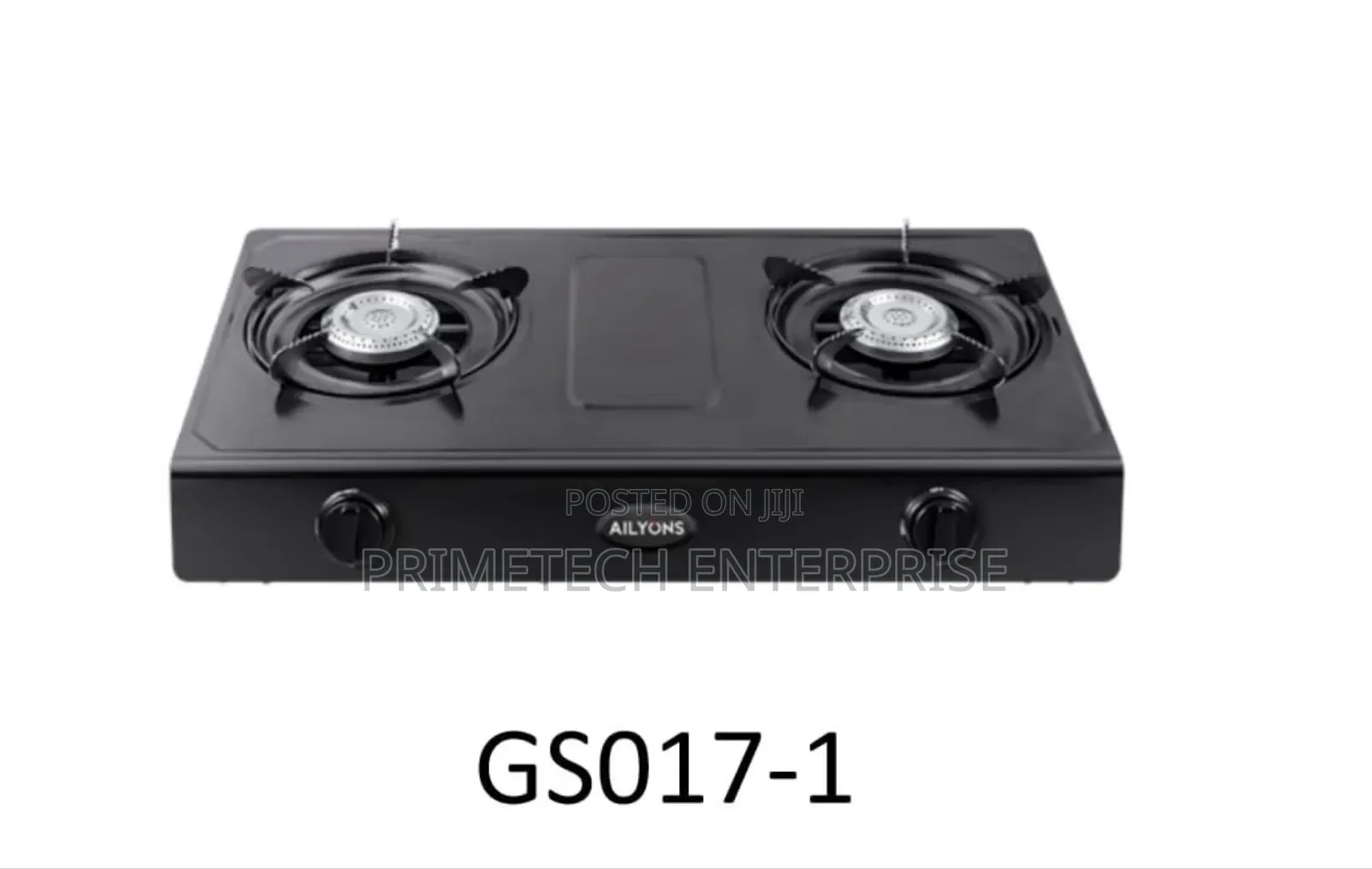 Ailyons Stainless Steel Double Burner-Black
