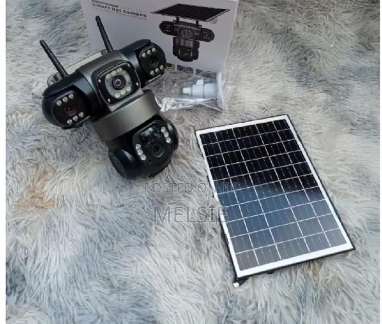4g 3-Lens 3-Screens Solar Camera PTZ