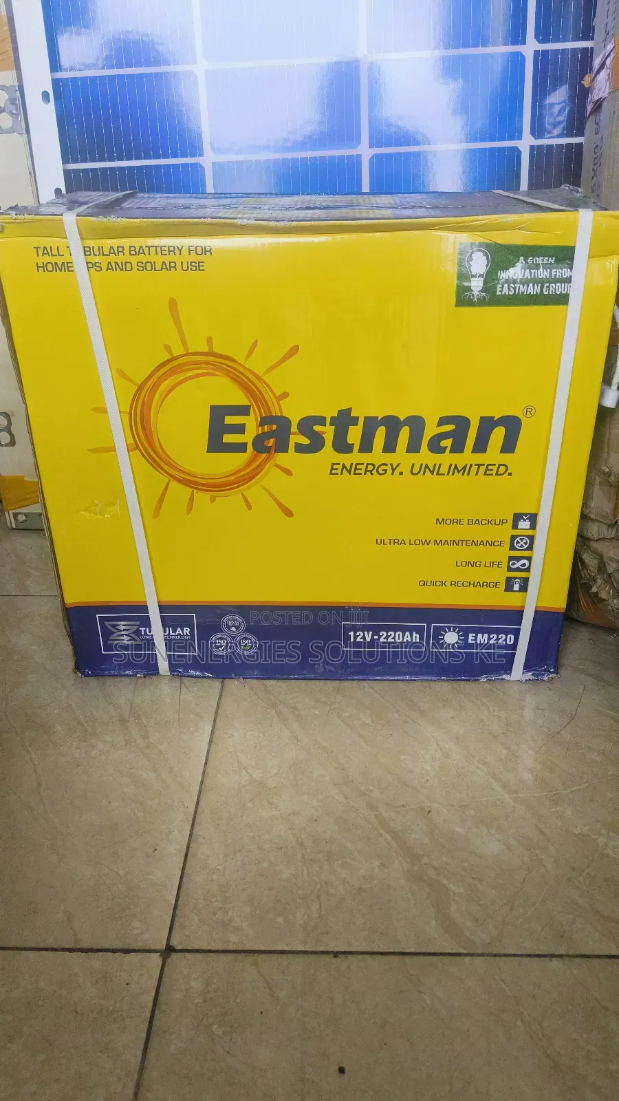 Eastman 12v 220ah Tubular Battery