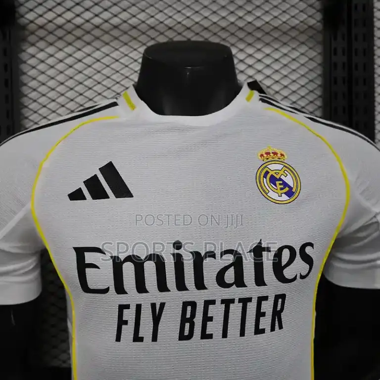 New Real Madrid Home Jersey 2025-26 La Liga Season Player