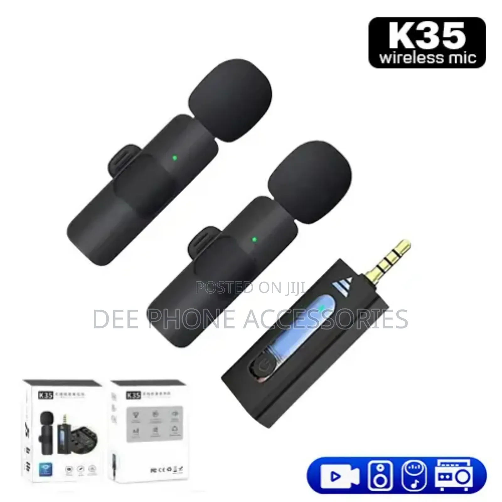 3.5mm Dual Wireless Microphone