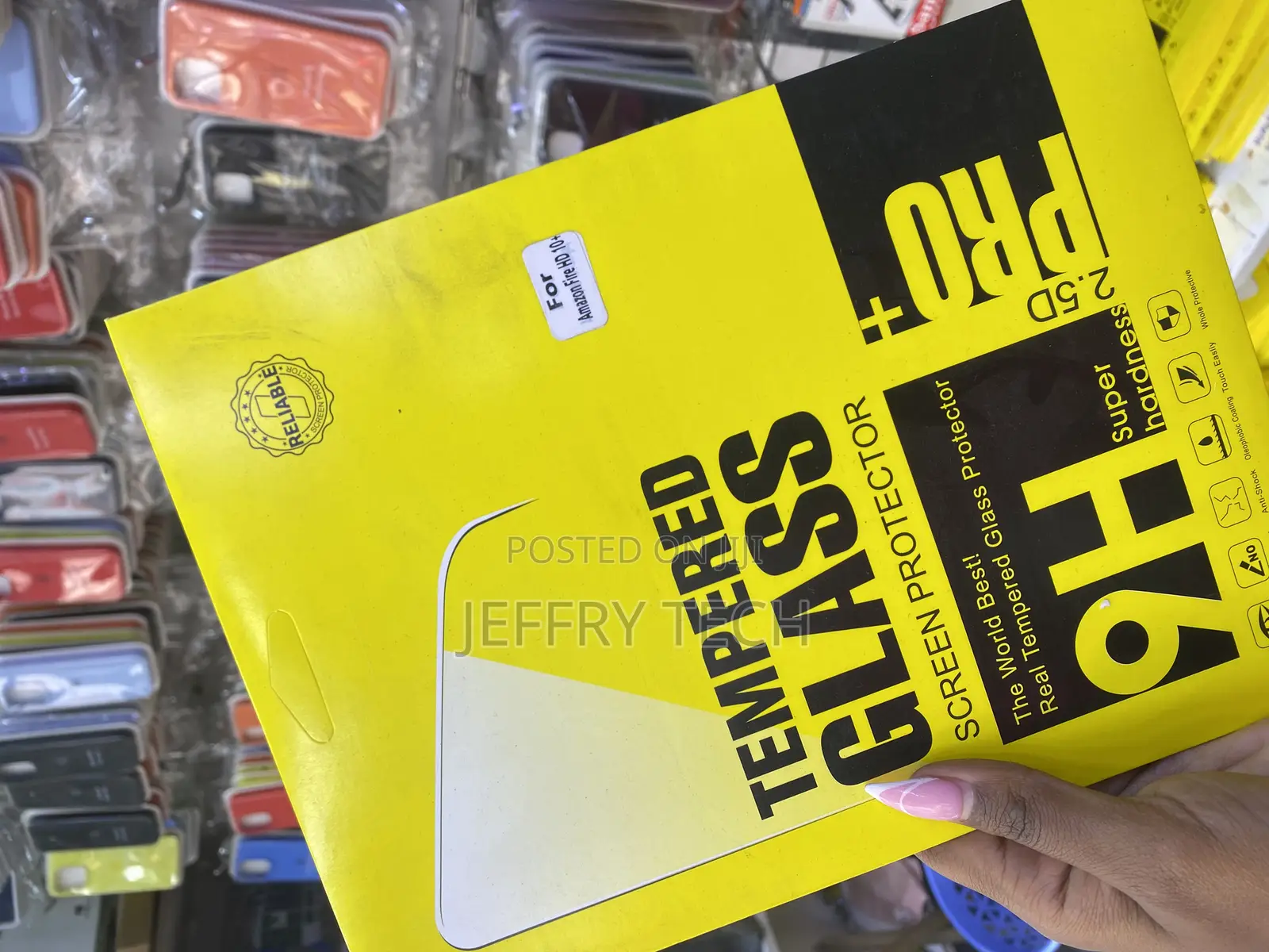 Sparin Screen Protector for Fire Hd 10 Tablet Tempered Glass