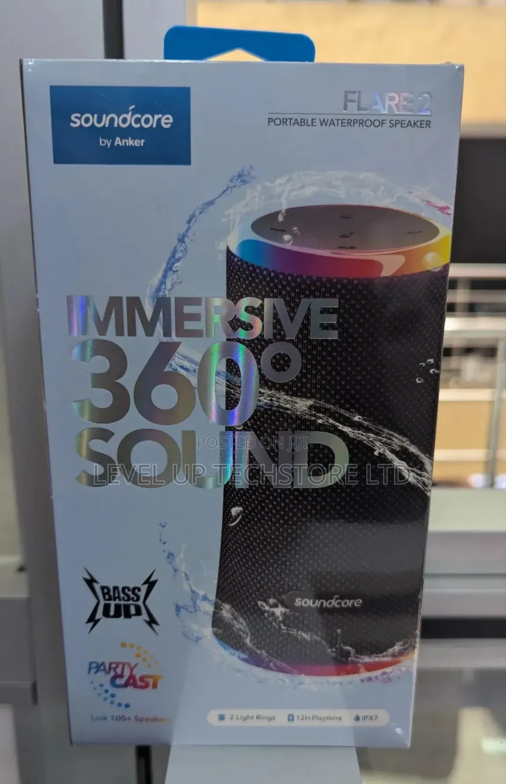 Soundcore Flare 2 (20w, 12-hour Playtime),Black
