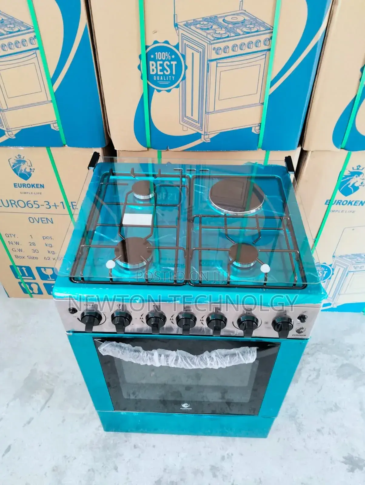 60*65 Euroken 3+1 Standing Cooker With Electric Doub