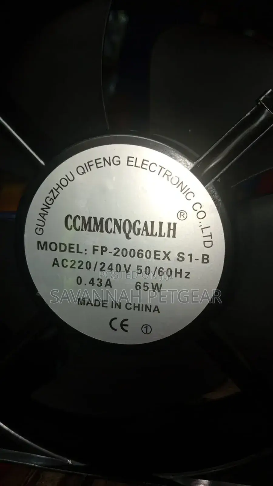 Fp-20060ex-s1-b Cooling Fan Spare Parts