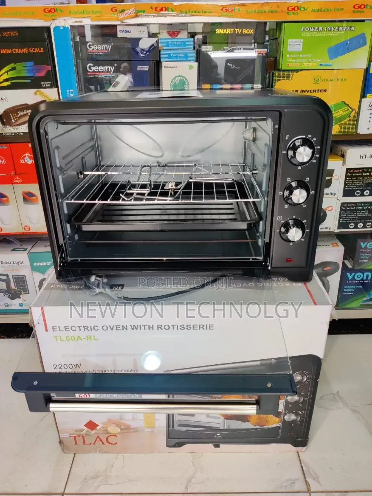 *Tlac 60 Litres Table Oven
 With Convection Fan
2800 Watts