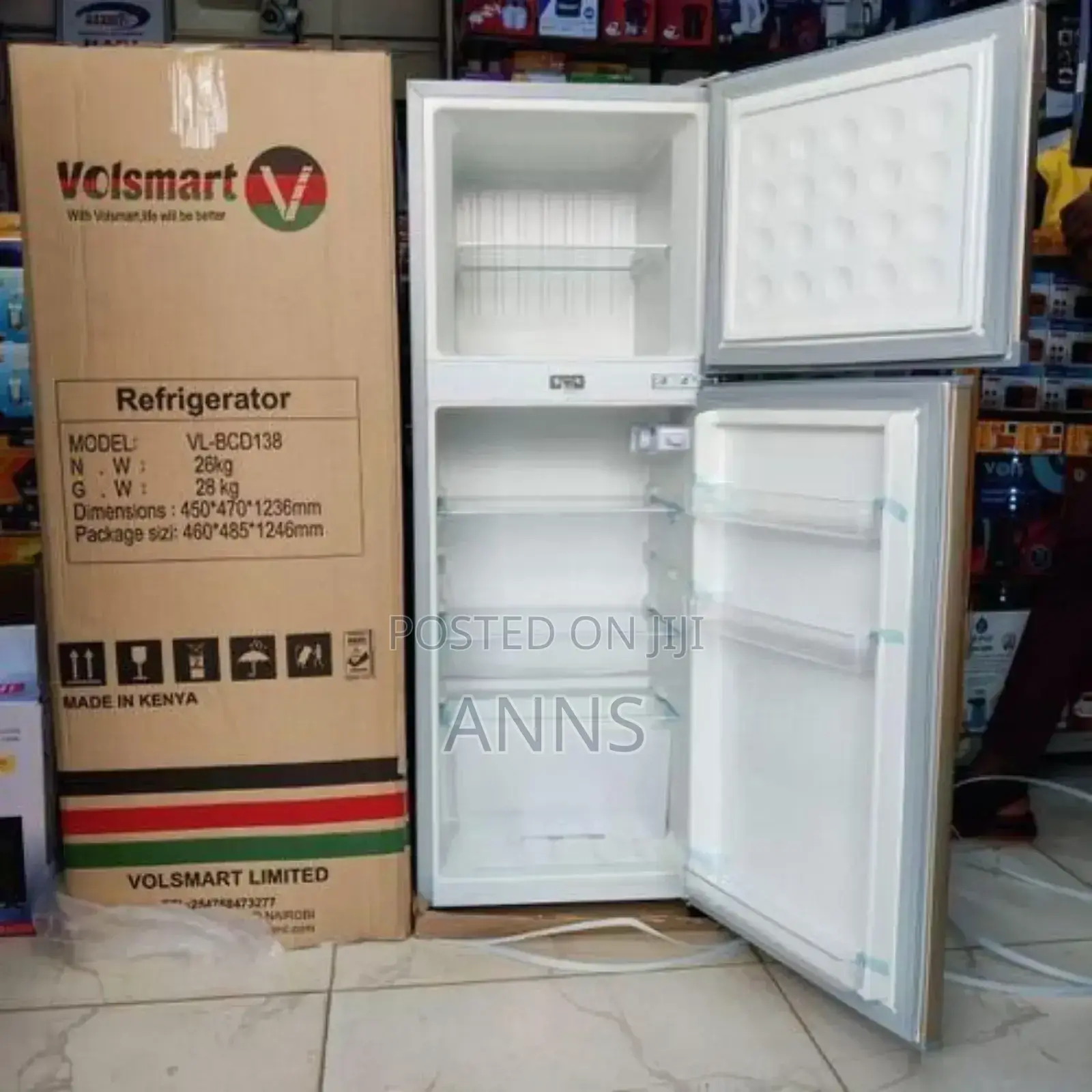 Volsmart 138l Double Door Saver Energy Fridge