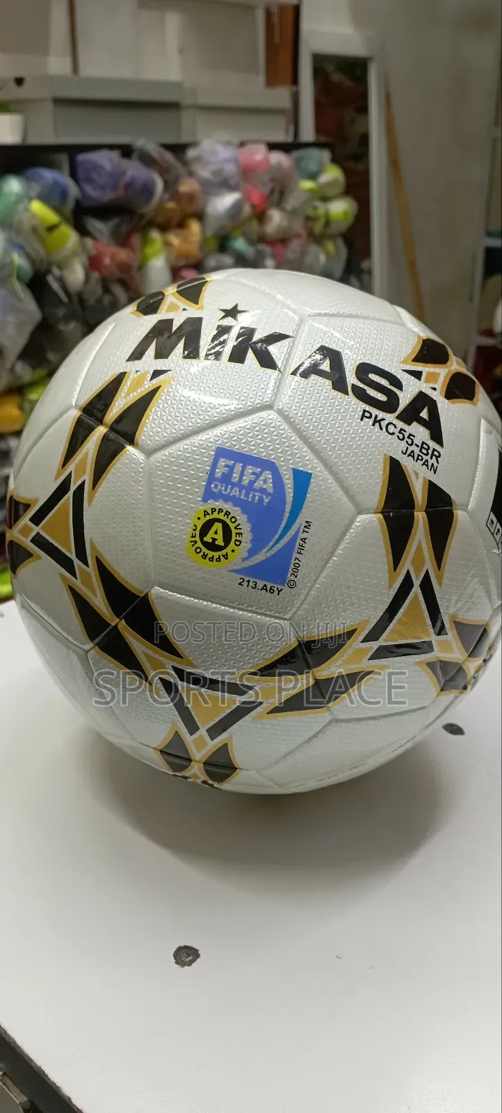 Original Mikasa Crystal Tubeless Football.
