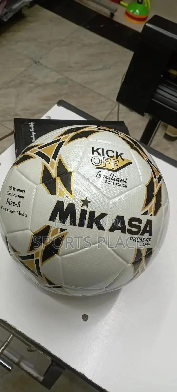 Original Mikasa Crystal Tubeless Football.