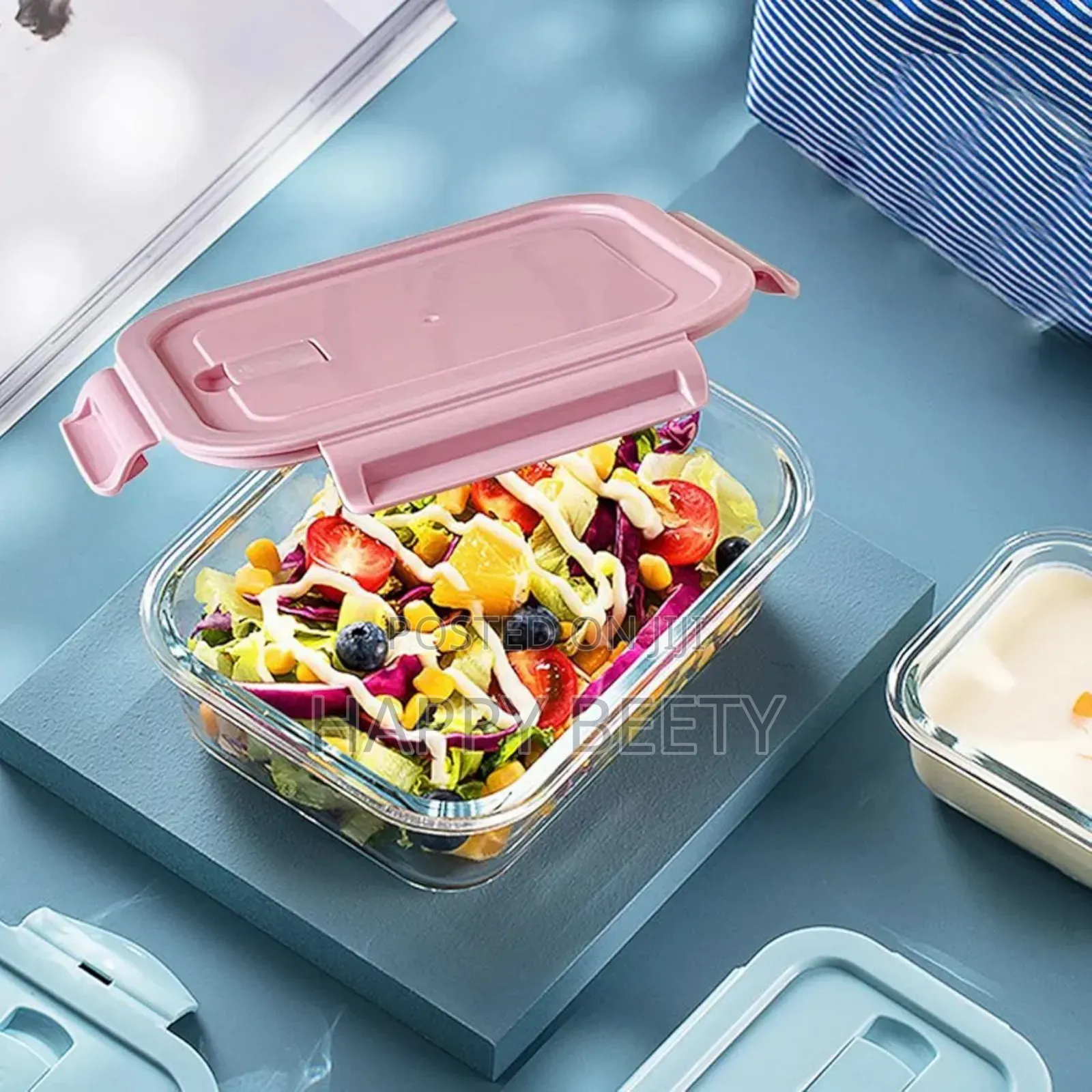 *Borosilicate Glass Food Storage Containers With Lids