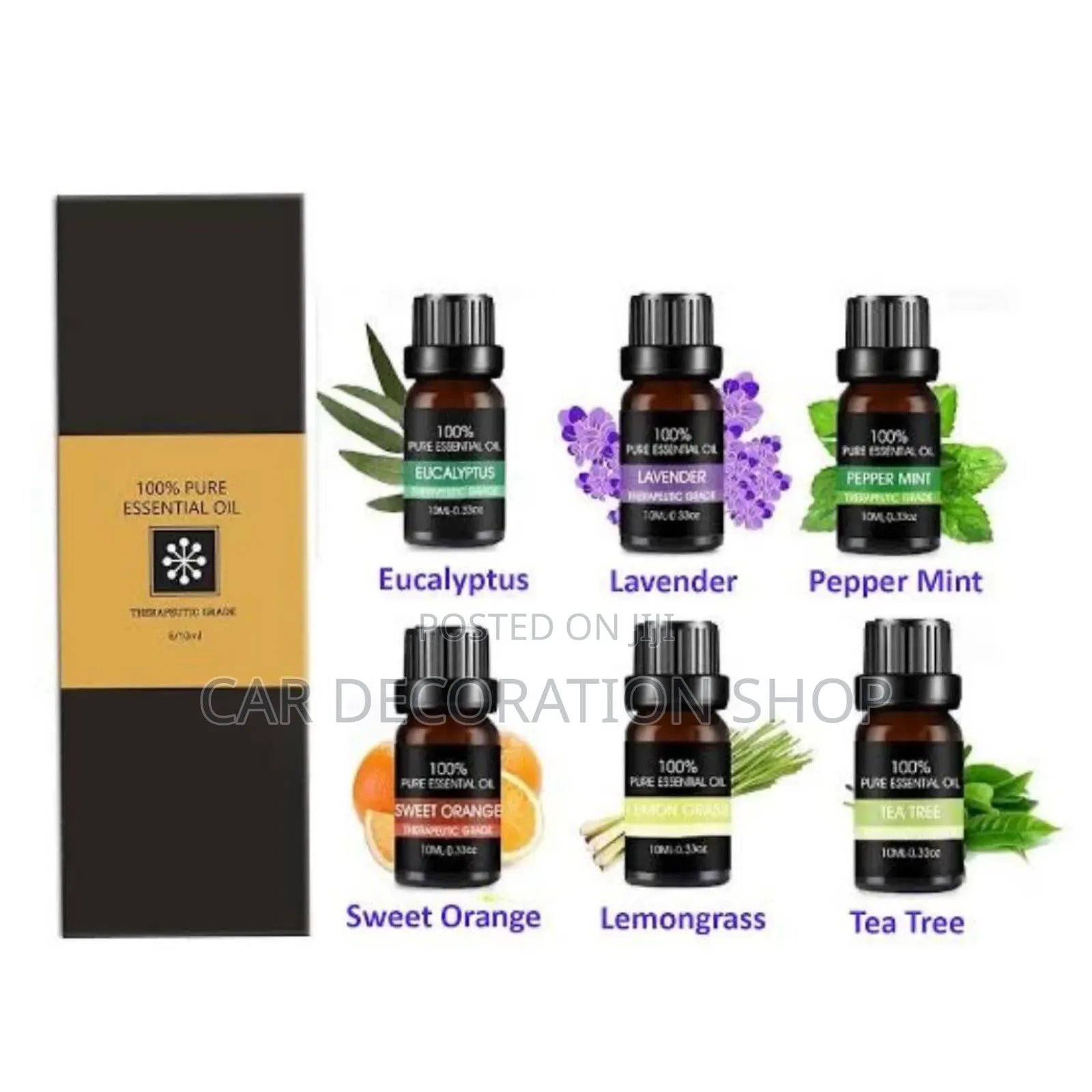6pc Therapeutic Essential Oil Kit (10ml at
