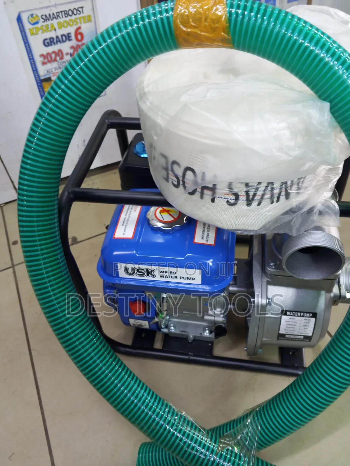 Usk 3inch Water Pump+Canvas Pipe+Suction Pipe