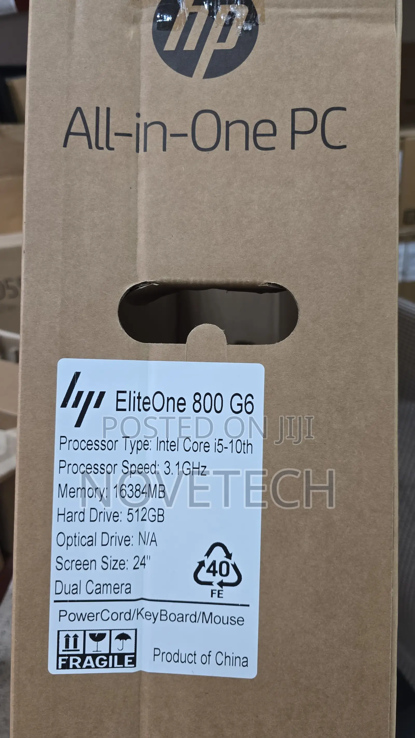 Desktop Computer HP EliteOne 800 G6 16GB Intel Core I5 SSD 512GB