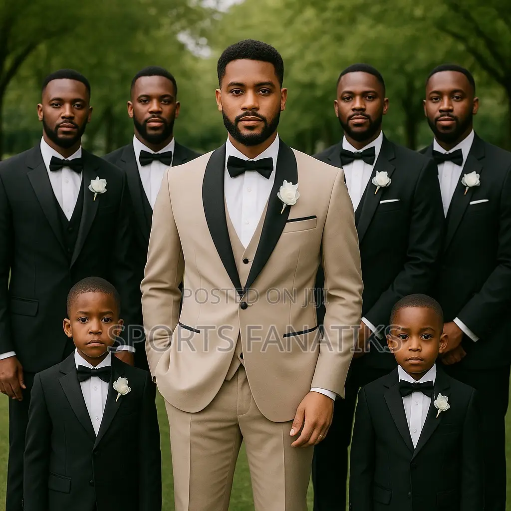 Beige Tuxedo Suits