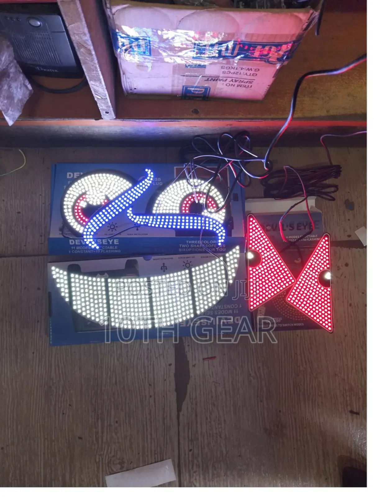 Car Devil's Eye Light Car Sticker Led Display