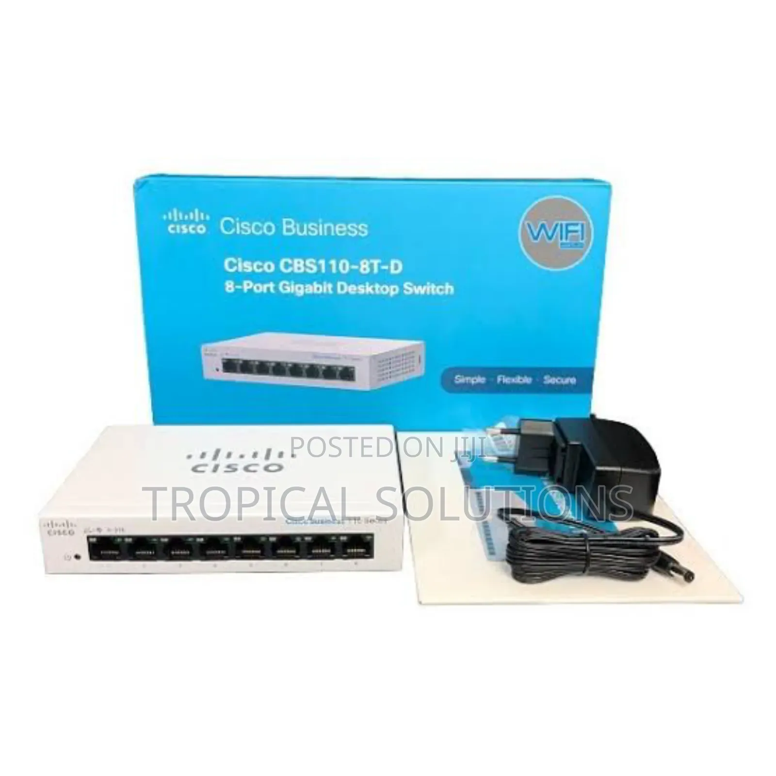 Cisco Cbs110-8t-D-Uk Unmanaged 8-Port Gigabit Switch Non-Poe
