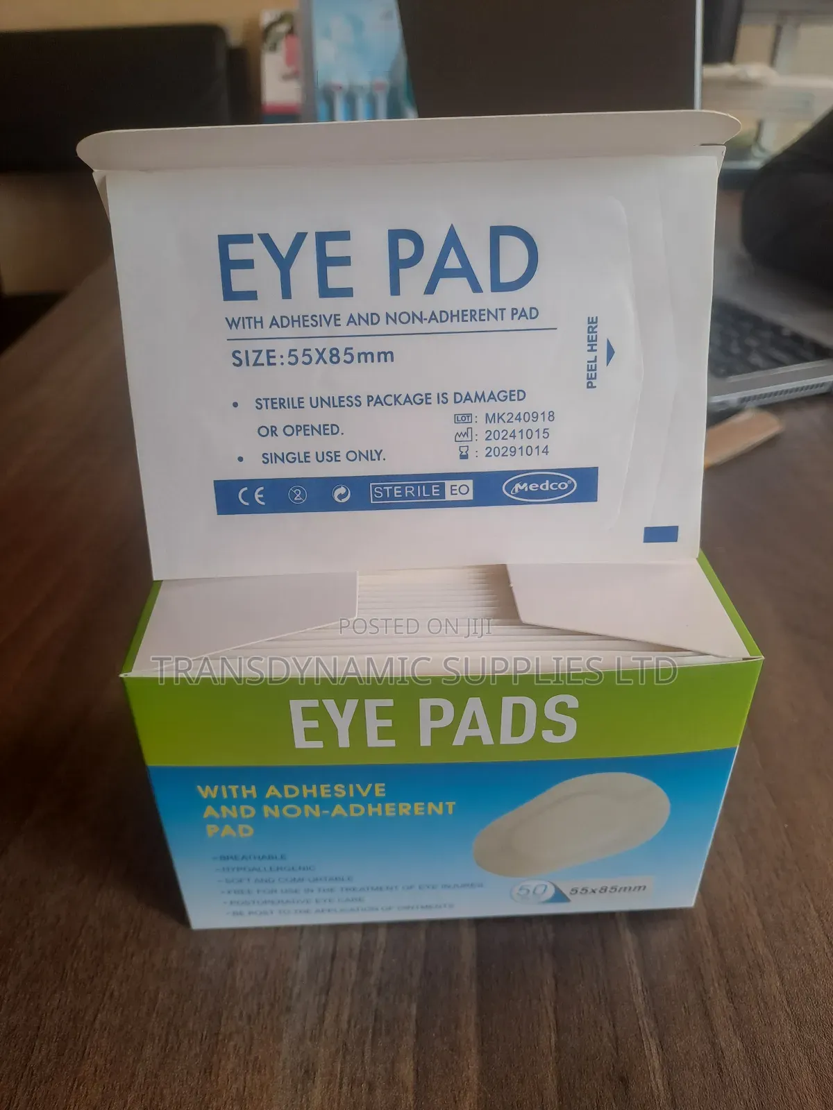 Adhesive Sterile Eye Pads
