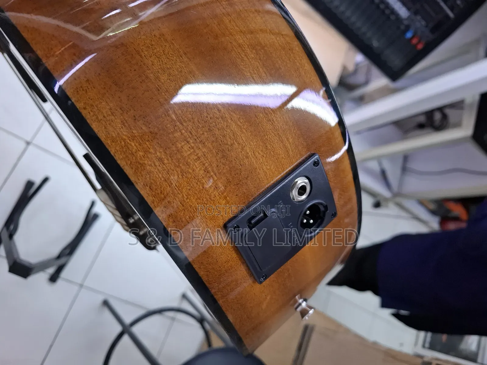 R-Empire 4 String Semi Acoustic Bass Guitar