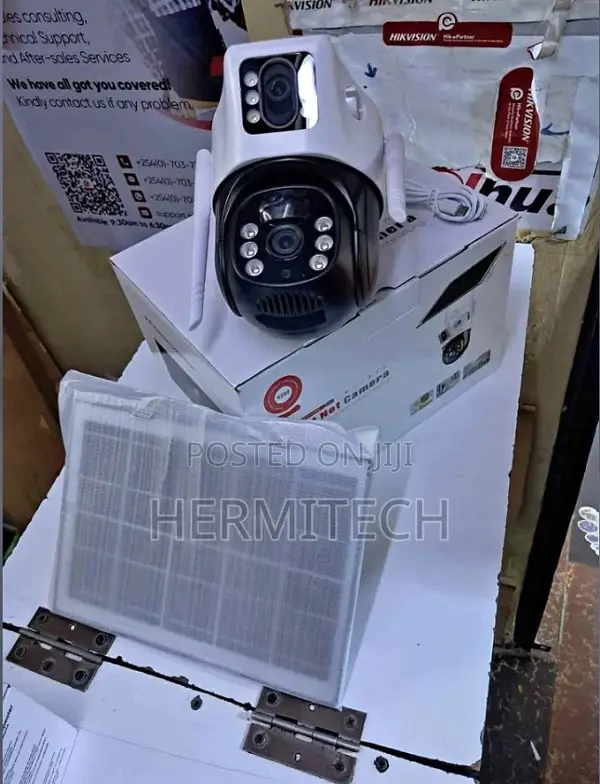 Dual Lens Solar PTZ Wireless Waterproof 4g Camera