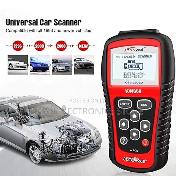 Kw808 Obd2 Obdii Eobd Scanner Car Code Reader Tester