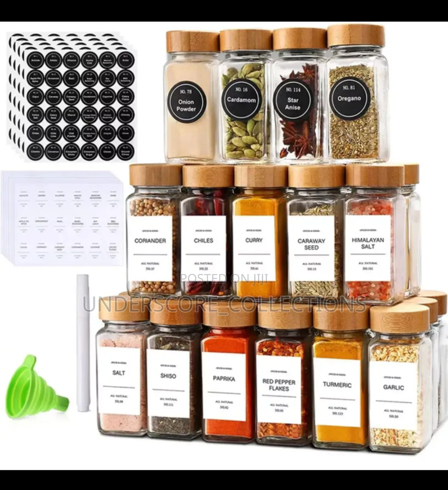 Square Spice Bottle Glass