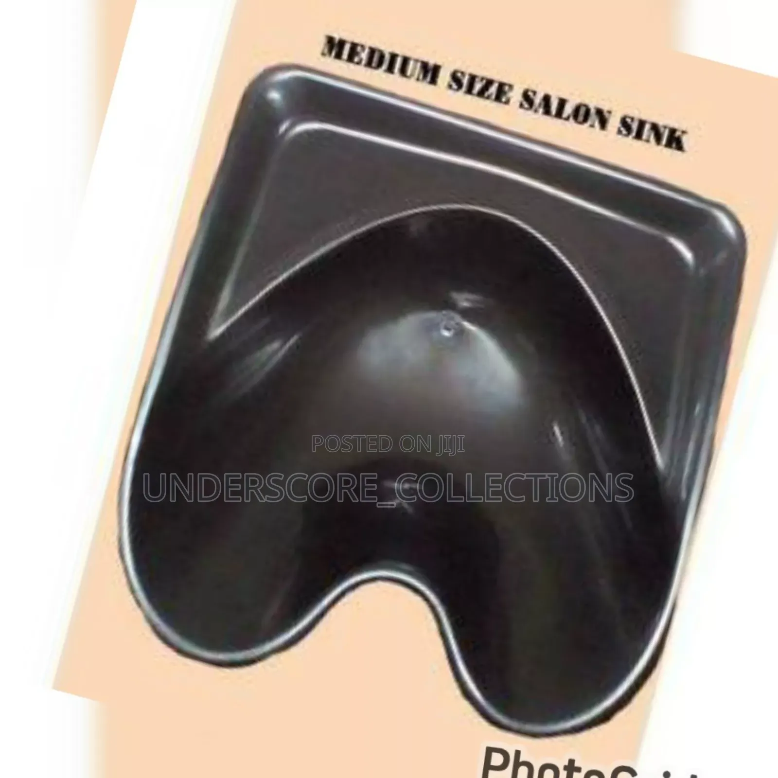 Black Medium Size Salon Sink