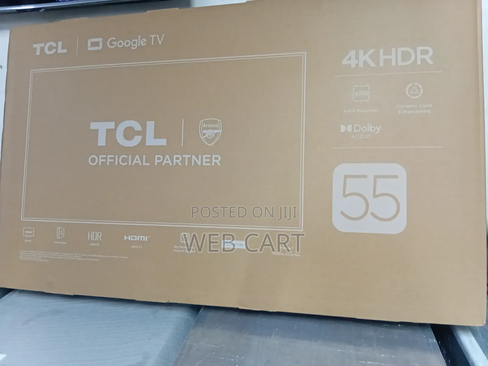TCL 55′′ V6c Direct‐Led HDR Smart Tv With Google