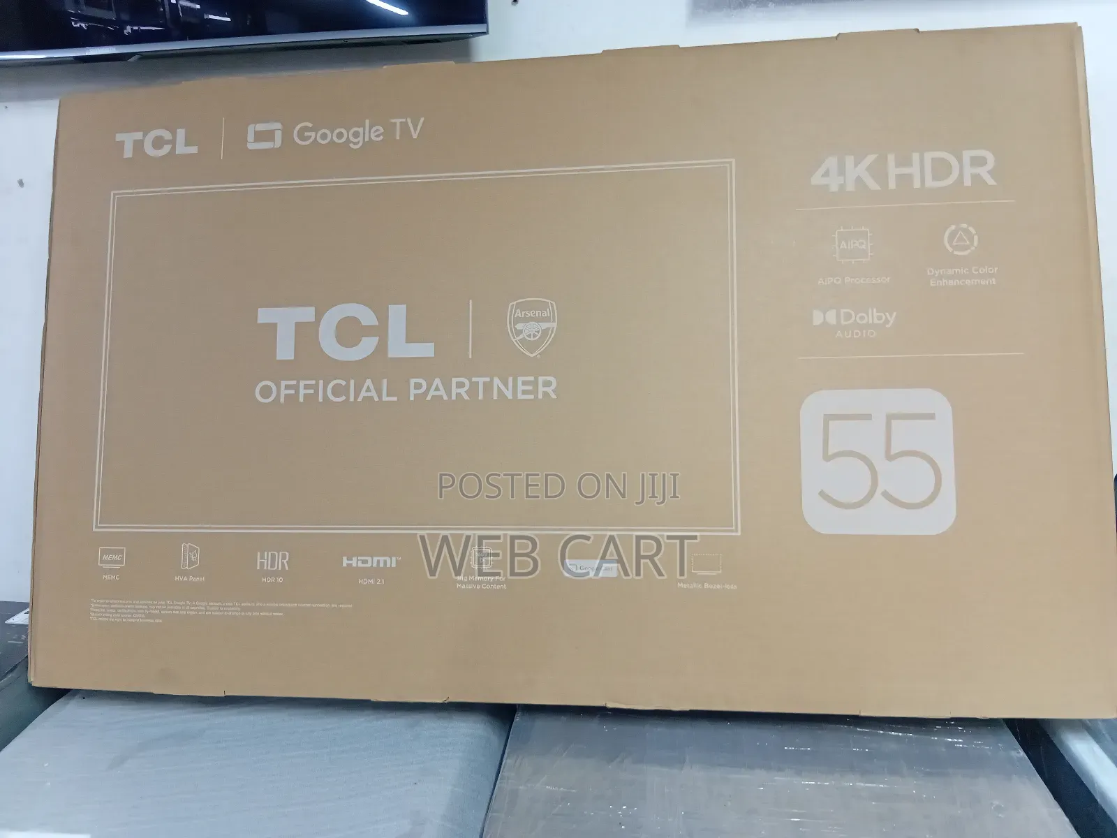 TCL 55′′ V6c Direct‐Led HDR Smart Tv With Google