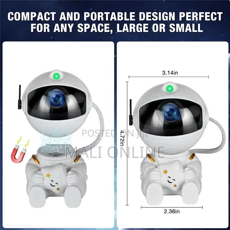 Mini Astronaut Galaxy Star Projector Night Light