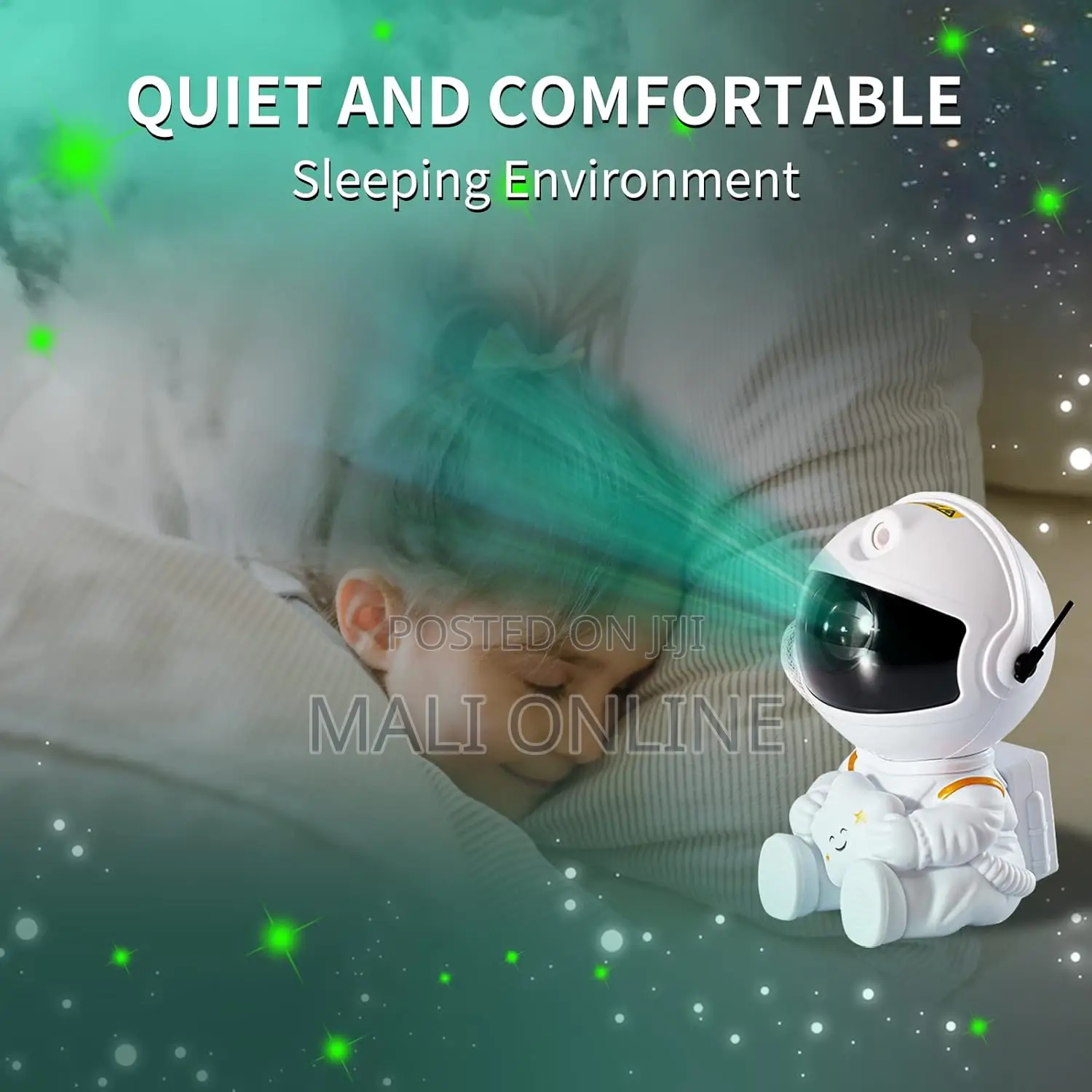Mini Astronaut Galaxy Star Projector Night Light