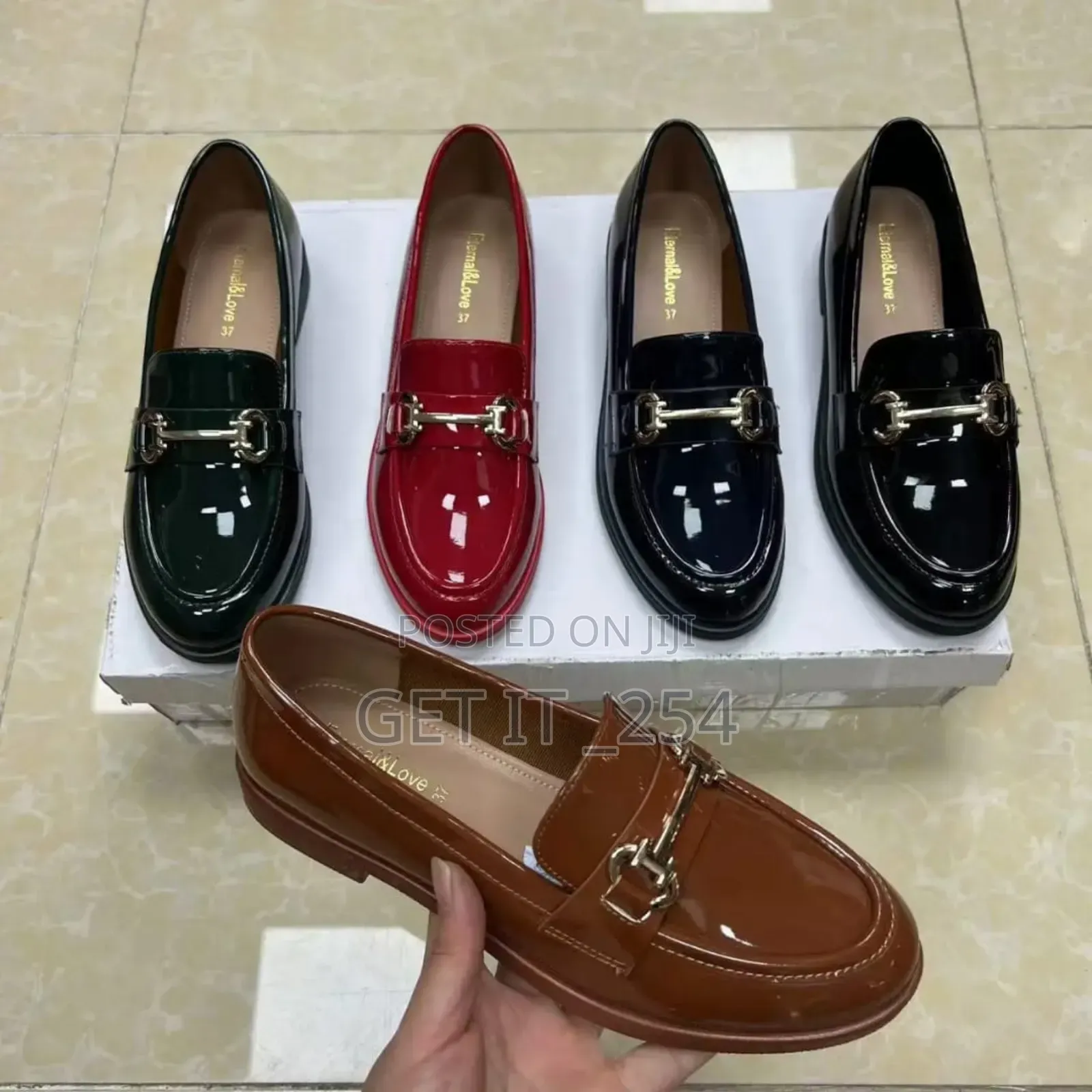 Restocked!!!!
Wetlook Brogues 
Size 37- 42