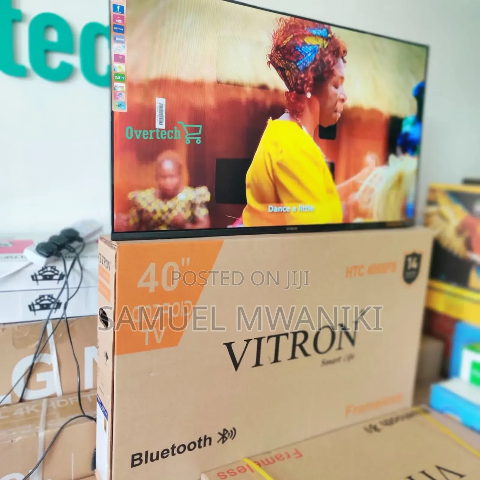 Vitron 40′′ Smart Android TV
With Bluetooth Netflix, Youtube