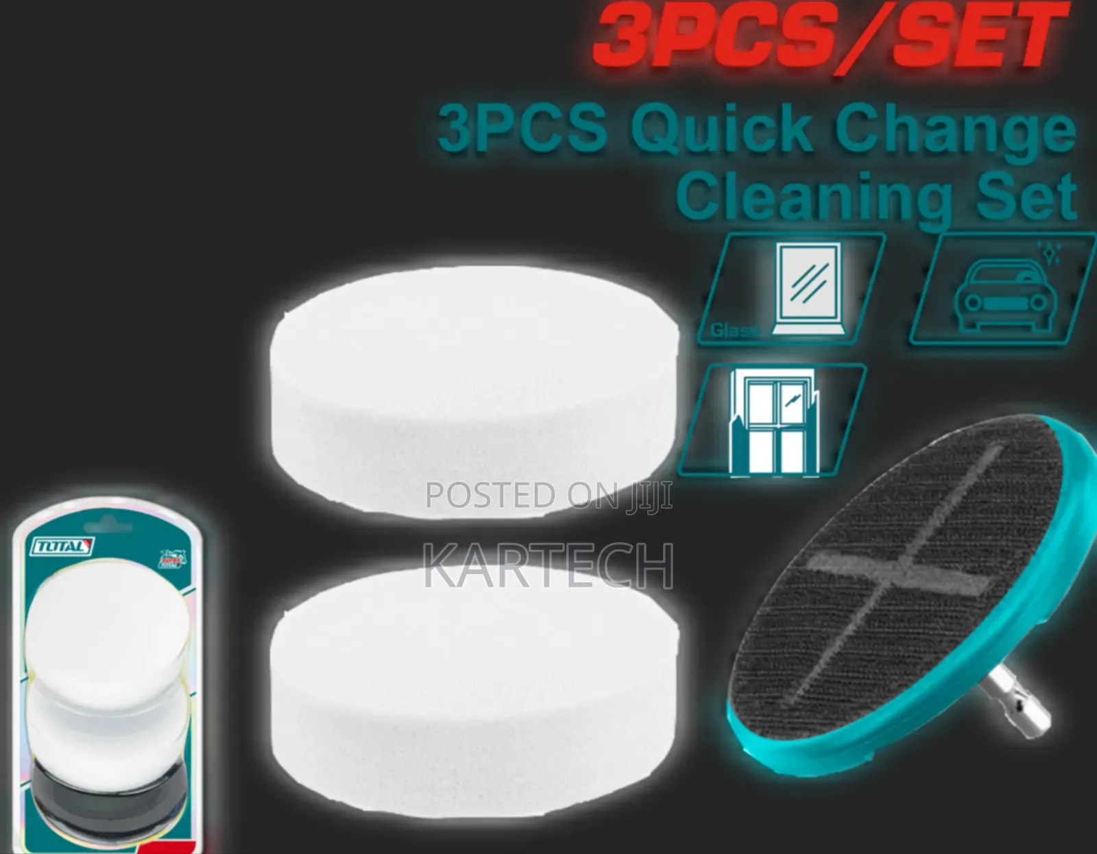 Total 3pcs Soft Sponges 
Set