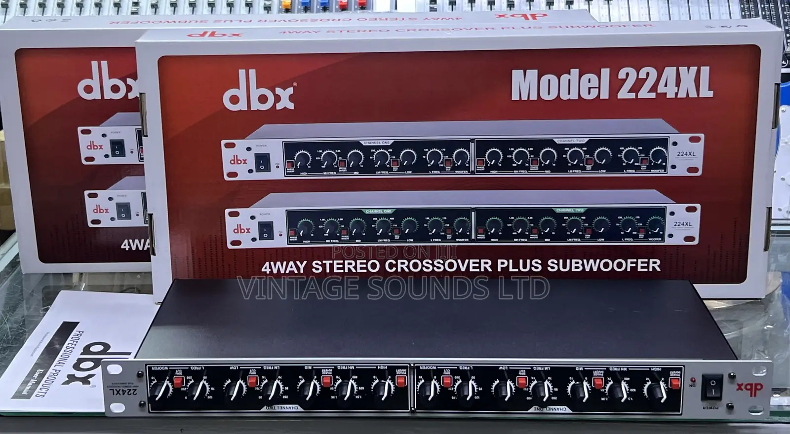 DBX 224xl 4way Crossover With ( Sub Out )